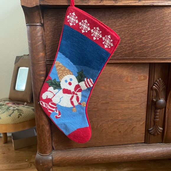 NWT Mr Bingle Needlepoint Stocking - Picture 3 of 6